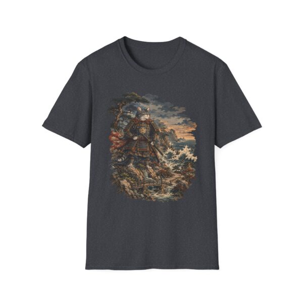 Samurai Cat Ukiyo-e T-Shirt — Vintage Warrior Art Tee