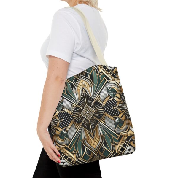 Geometric Pattern Tote Bag - Art Deco Design