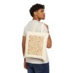 Vintage Wildflower Pattern Tote Bag | Floral Canvas Market Bag