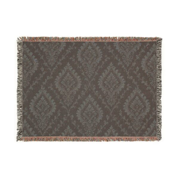 Boho Diamond Woven Blanket — Rustic Tribal Pattern Throw