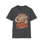 Running on Coffee T-Shirt — “Running on Coffee and Questionable Decisions” - Humor Graphic Tee