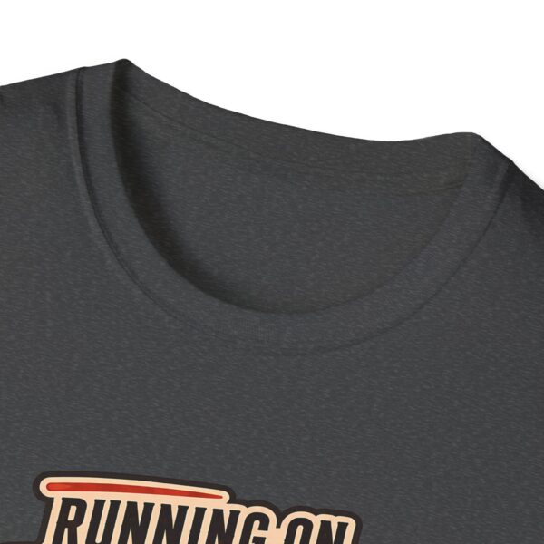 Running on Coffee T-Shirt — “Running on Coffee and Questionable Decisions” - Humor Graphic Tee