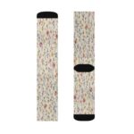Floral Vintage Ribbed Sublimation Socks