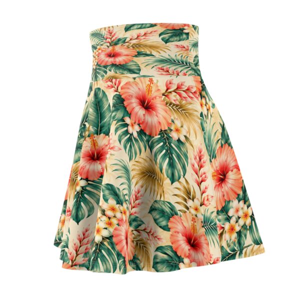 Tropical Hibiscus Floral Skater Skirt | All-Over Print