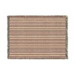 Striped Boho Woven Blanket Southwestern Throw Fringe Edge | Woven Blanket