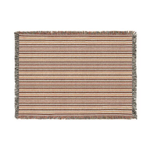 Striped Boho Woven Blanket Southwestern Throw Fringe Edge | Woven Blanket