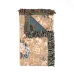Vintage Rose Floral Woven Blanket | Cottagecore Throw, Rose Pattern