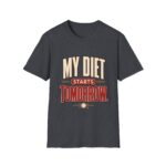 My Diet Starts Tomorrow T-Shirt — Funny Fitness / Diet Humor Tee