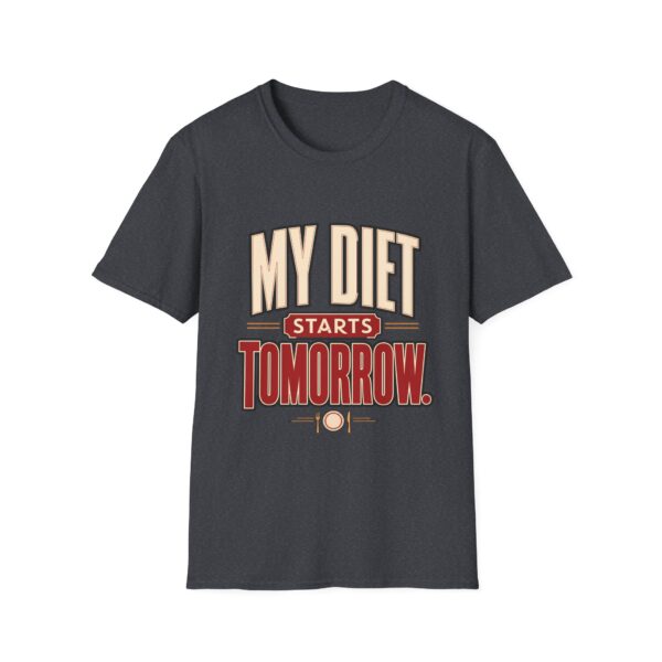 My Diet Starts Tomorrow T-Shirt — Funny Fitness / Diet Humor Tee