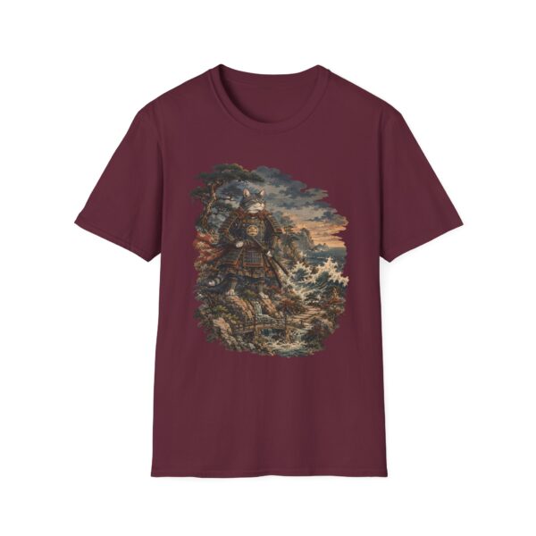 Samurai Cat Ukiyo-e T-Shirt — Vintage Warrior Art Tee