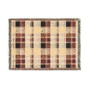 Cozy Plaid Woven Blanket — Classic Check Throw