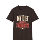 My Diet Starts Tomorrow T-Shirt — Funny Fitness / Diet Humor Tee