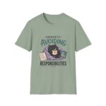 Currently Avoiding Responsibilities Funny Cat T-Shirt — Lazy Day Tee