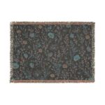 Vintage Floral Pattern Woven Blanket | Boho Cottagecore Throw