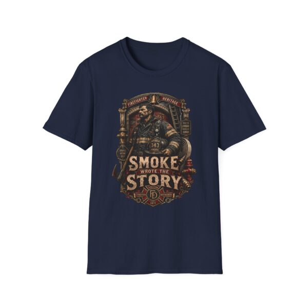 Firefighter Heritage T-Shirt - "Smoke Tells the Story" Vintage Firefighter Tee