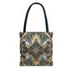 Geometric Pattern Tote Bag - Art Deco Design