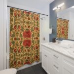Vintage Rose Tapestry Shower Curtain