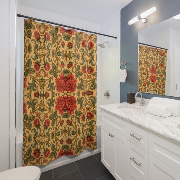 Vintage Rose Tapestry Shower Curtain