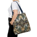 Geometric Pattern Tote Bag - Art Deco Design
