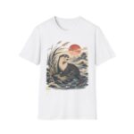 Otter Sunset Ukiyo-e Vintage Wildlife T-Shirt