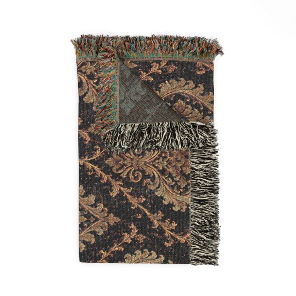 Boho Diamond Woven Blanket — Rustic Tribal Pattern Throw