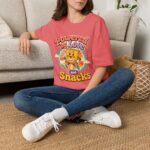 Powered by Love & Snacks Retro Snack Cartoon T-Shirt
