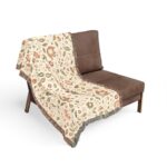 Floral Jacobean Woven Blanket | Vintage Floral Throw