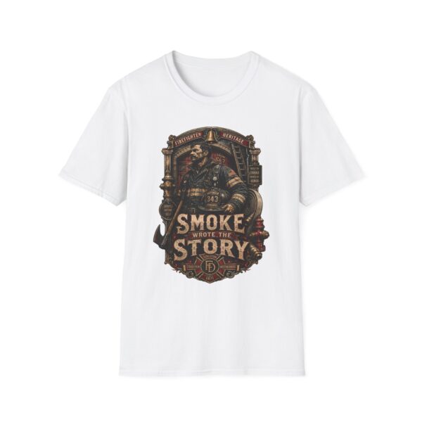 Firefighter Heritage T-Shirt - "Smoke Tells the Story" Vintage Firefighter Tee