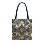 Geometric Pattern Tote Bag - Art Deco Design