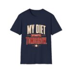 My Diet Starts Tomorrow T-Shirt — Funny Fitness / Diet Humor Tee
