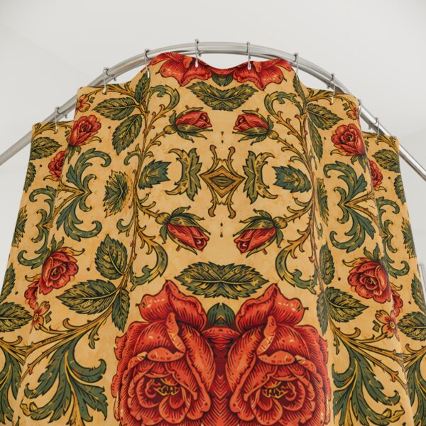 Vintage Rose Tapestry Shower Curtain