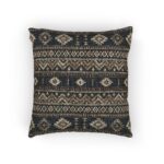 Southwestern Aztec Pattern Woven Pillow | Boho Throw Pillow, Home Decor