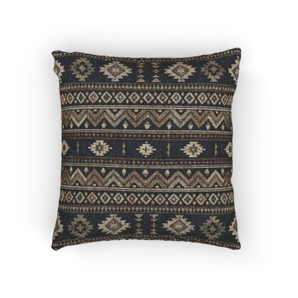 Southwestern Aztec Pattern Woven Pillow | Boho Throw Pillow, Home Decor