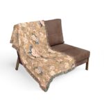 Vintage Rose Floral Woven Blanket | Cottagecore Throw, Rose Pattern