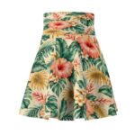 Tropical Hibiscus Floral Skater Skirt | All-Over Print