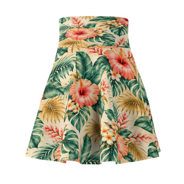 Tropical Hibiscus Floral Skater Skirt | All-Over Print