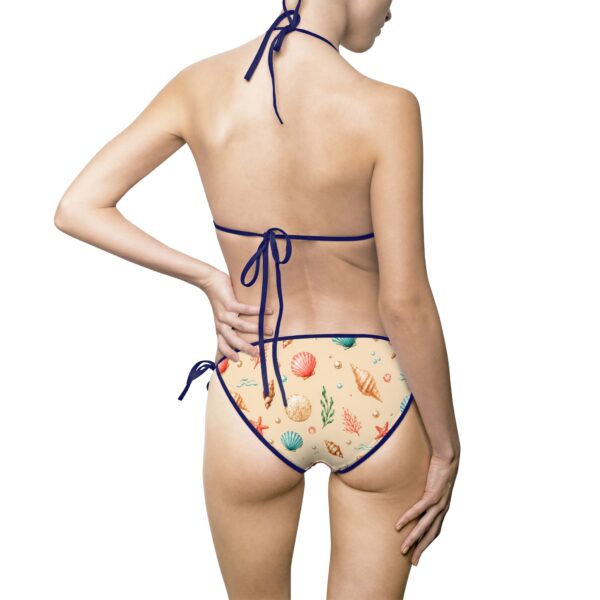 Starfish Print Tie-Side Bikini Swimsuit – Women's Beachwear