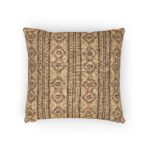 Boho Tribal Woven Pillow | Ikat Pattern Decorative Cushion