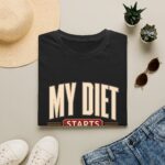 My Diet Starts Tomorrow T-Shirt — Funny Fitness / Diet Humor Tee