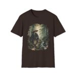 Samurai with Straw Hat Bamboo Forest T-Shirt | Japanese Warrior Illustration