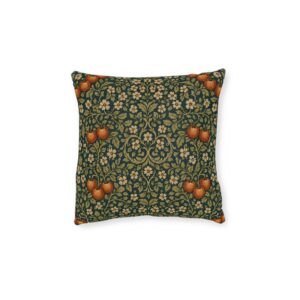 William Morris Pomegranate Pattern Square Pillow