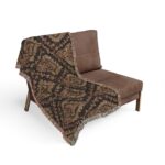 Boho Diamond Woven Blanket — Rustic Tribal Pattern Throw