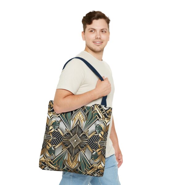 Geometric Pattern Tote Bag - Art Deco Design
