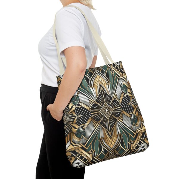 Geometric Pattern Tote Bag - Art Deco Design