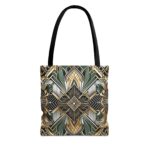 Geometric Pattern Tote Bag - Art Deco Design