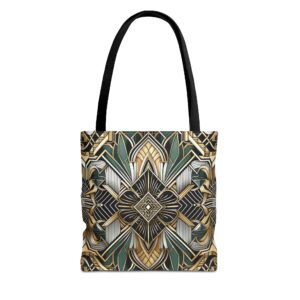 Geometric Pattern Tote Bag - Art Deco Design