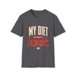 My Diet Starts Tomorrow T-Shirt — Funny Fitness / Diet Humor Tee