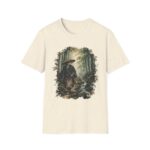 Samurai with Straw Hat Bamboo Forest T-Shirt | Japanese Warrior Illustration