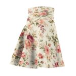 Vintage Rose Bouquet Skater Skirt | Floral Print AOP