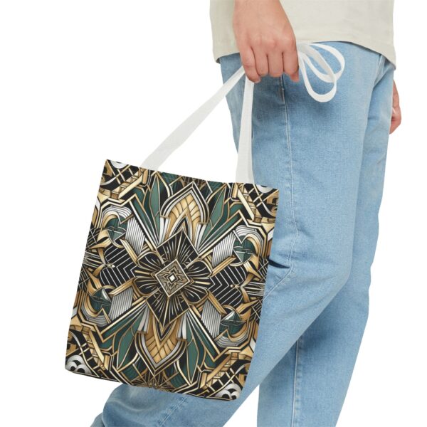 Geometric Pattern Tote Bag - Art Deco Design
